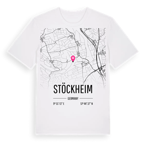 Stöckheim karta t-shirt – ekologisk bomull t-shirt från Pinshirt
