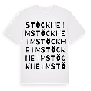 Stöckheim ordlek t-shirt – ekologisk bomull t-shirt från Pinshirt