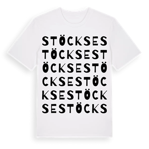 Stöckse ordlek t-shirt – ekologisk bomull t-shirt från Pinshirt