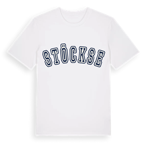 Stöckse college t-shirt – ekologisk bomull t-shirt från Pinshirt