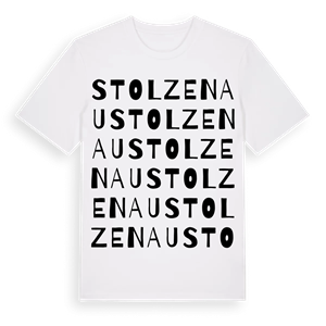 Stolzenau ordlek t-shirt – ekologisk bomull t-shirt från Pinshirt