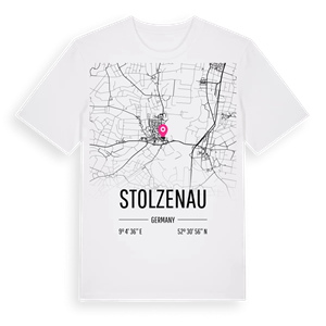 Stolzenau karta t-shirt – ekologisk bomull t-shirt från Pinshirt