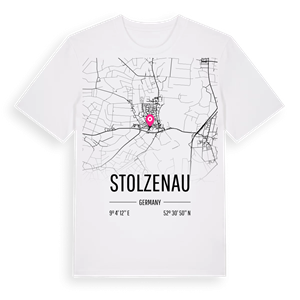 Stolzenau karta t-shirt – ekologisk bomull t-shirt från Pinshirt
