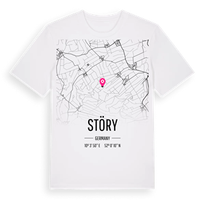 Störy karta t-shirt – ekologisk bomull t-shirt från Pinshirt