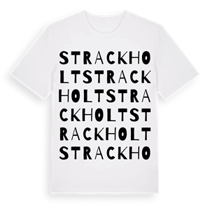 Strackholt ordlek t-shirt – ekologisk bomull t-shirt från Pinshirt