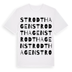 Strodthagen ordlek t-shirt – ekologisk bomull t-shirt från Pinshirt