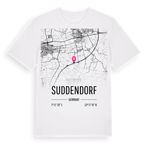 Suddendorf karta t-shirt – ekologisk bomull t-shirt från Pinshirt