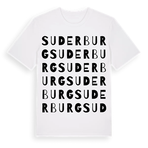Suderburg ordlek t-shirt – ekologisk bomull t-shirt från Pinshirt