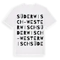 Süderwisch-Westerwisch ordlek t-shirt