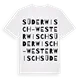 Süderwisch-Westerwisch ordlek t-shirt
