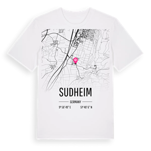 Sudheim karta t-shirt – ekologisk bomull t-shirt från Pinshirt