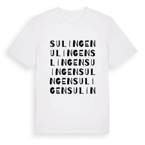 Sulingen ordlek t-shirt – ekologisk bomull t-shirt från Pinshirt