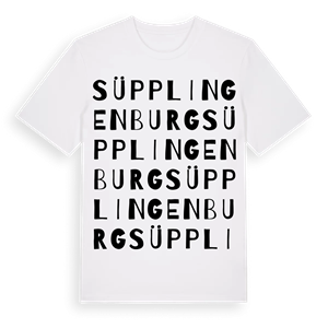 Süpplingenburg ordlek t-shirt – ekologisk bomull t-shirt från Pinshirt