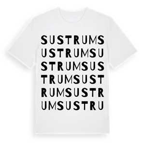 Sustrum ordlek t-shirt – ekologisk bomull t-shirt från Pinshirt