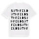 Suthfeld ordlek t-shirt