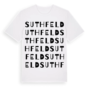 Suthfeld ordlek t-shirt – ekologisk bomull t-shirt från Pinshirt