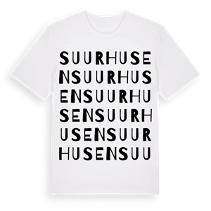Suurhusen ordlek t-shirt – ekologisk bomull t-shirt från Pinshirt