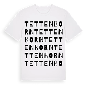 Tettenborn ordlek t-shirt – ekologisk bomull t-shirt från Pinshirt