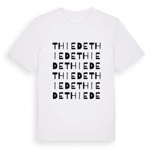 Thiede ordlek t-shirt – ekologisk bomull t-shirt från Pinshirt