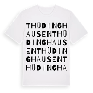 Thüdinghausen ordlek t-shirt – ekologisk bomull t-shirt från Pinshirt