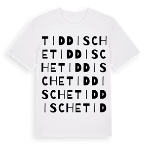 Tiddische ordlek t-shirt – ekologisk bomull t-shirt från Pinshirt