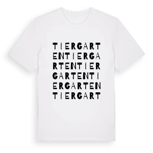 Tiergarten ordlek t-shirt – ekologisk bomull t-shirt från Pinshirt