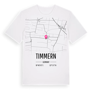 Timmern karta t-shirt – ekologisk bomull t-shirt från Pinshirt