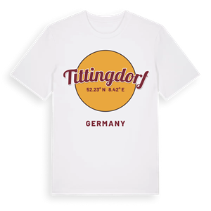Tittingdorf cirkel t-shirt – ekologisk bomull t-shirt från Pinshirt