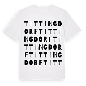 Tittingdorf ordlek t-shirt – ekologisk bomull t-shirt från Pinshirt