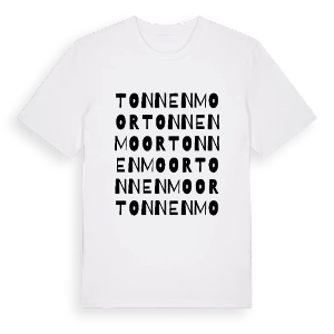 Tonnenmoor ordlek t-shirt – ekologisk bomull t-shirt från Pinshirt