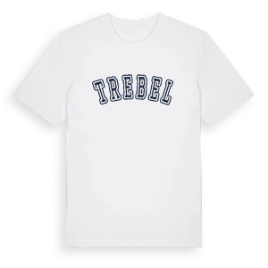 Trebel college t-shirt – ekologisk bomull t-shirt från Pinshirt