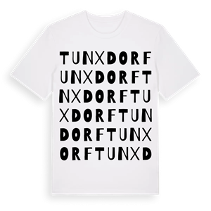 Tunxdorf ordlek t-shirt – ekologisk bomull t-shirt från Pinshirt
