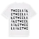 Tweelbäke ordlek t-shirt