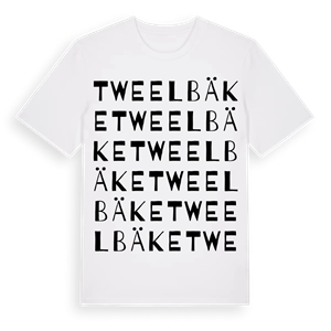 Tweelbäke ordlek t-shirt – ekologisk bomull t-shirt från Pinshirt