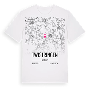 Twistringen karta t-shirt – ekologisk bomull t-shirt från Pinshirt