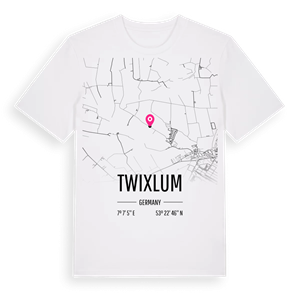 Twixlum karta t-shirt – ekologisk bomull t-shirt från Pinshirt