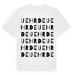 Uehrde ordlek t-shirt – ekologisk bomull t-shirt från Pinshirt