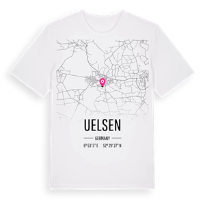Uelsen karta t-shirt – ekologisk bomull t-shirt från Pinshirt