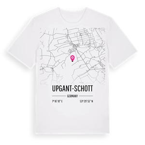 Upgant-Schott karta t-shirt – ekologisk bomull t-shirt från Pinshirt