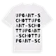 Upgant-Schott ordlek t-shirt