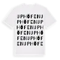 Uphöfen ordlek t-shirt