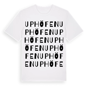 Uphöfen ordlek t-shirt – ekologisk bomull t-shirt från Pinshirt