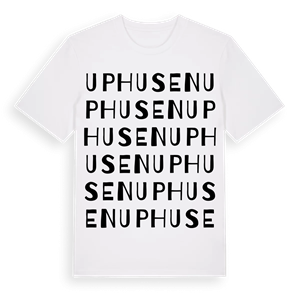 Uphusen ordlek t-shirt – ekologisk bomull t-shirt från Pinshirt