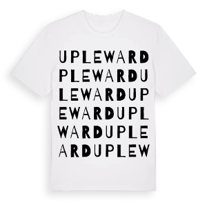 Upleward ordlek t-shirt – ekologisk bomull t-shirt från Pinshirt