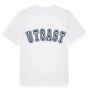 Utgast college t-shirt – ekologisk bomull t-shirt från Pinshirt