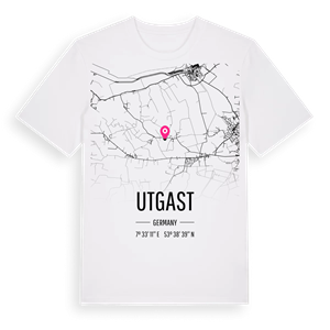 Utgast karta t-shirt – ekologisk bomull t-shirt från Pinshirt