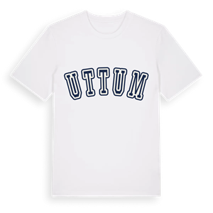 Uttum college t-shirt – ekologisk bomull t-shirt från Pinshirt