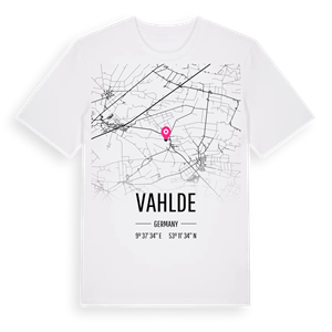 Vahlde karta t-shirt – ekologisk bomull t-shirt från Pinshirt