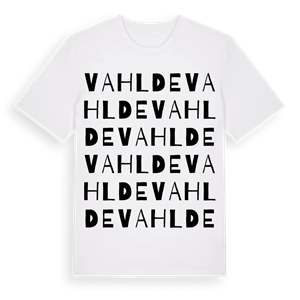 Vahlde ordlek t-shirt – ekologisk bomull t-shirt från Pinshirt