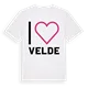 Jag älskar Velde t-shirt stort tryck